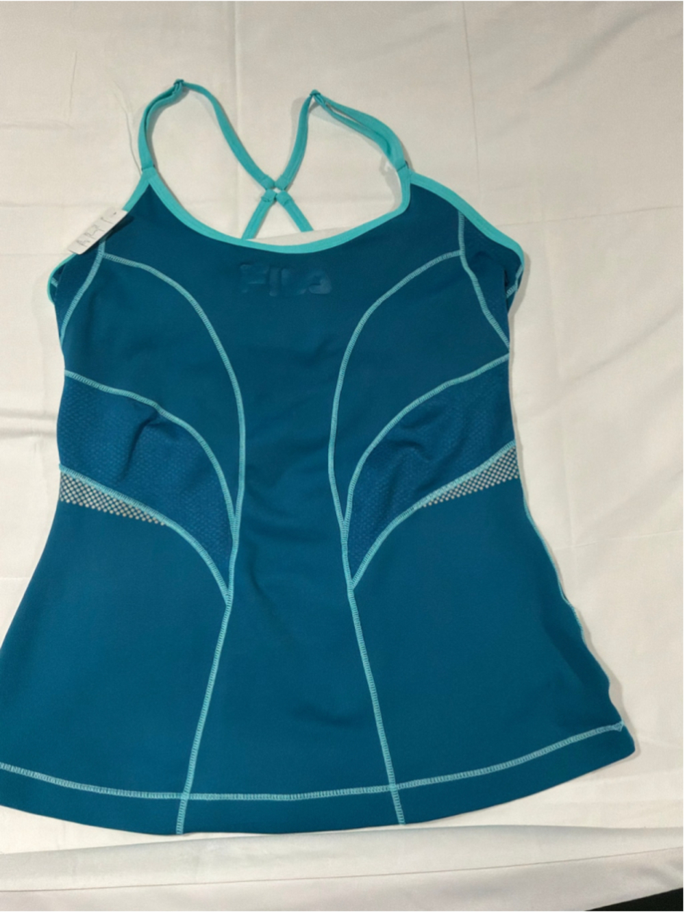 Women's Fila Athletic Tank Top Size S Blue Teal